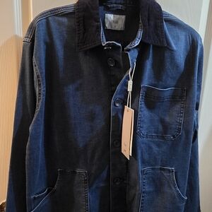 Folk Men's Blue Denim Jacket